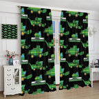 Kids Agriculture Machine Window Curtains, Farm Equipment Tractors Transport Combines Rod Pocket Decorative Windows Curtain for Boys Children Teens Room Decor 63x72in (30% Blackout)