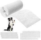 MERV 8 Cut to Fit Air Filter Material, Polyester Air Filter Media with Adhesive Hook Tape for HVAC Systems, Furnaces, Return Vents, Home & Office Use(Captures Dust, Pet Dander, 3.0 Microns)