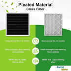 Upgraded 2 - Pack X7935 20x20x5 MERV 16 Air Filter Bundle,Carbon Clean Healthy Climate,Replacement Filter Media for HCC14-23 Lennox & Honeywell FC100A1011/FC200E1011 (2 - Pack)