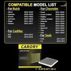 Cabin Air Filter w/Activated Carbon for 2011–2016 Cruze, 2013–2015 Malibu, 2013–2022 Trax, 2013–2022 Encore, 2012–2020 Sonic, 2010–2016 SRX, 2010–2016 LaCrosse, 2013–2022 Spark, and More