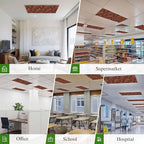 Cowboys Horses 2 Pcs Fluorescent Light Covers 4 x 2 Feet, Desert Ethnic Winds Dark Brown Background Covers for Ceiling Lights Magnetic Light Cloth Filter for Classroom Office Home
