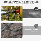 100 Pack Drip Irrigation Stakes for 1/8" to 1/4" Inch Drip Irrigation Tubing Hose Irrigation Support Stakes 5.79" H Suitable for Raising the Height of Drip Emitters/Heads or Drip Irrigation Parts