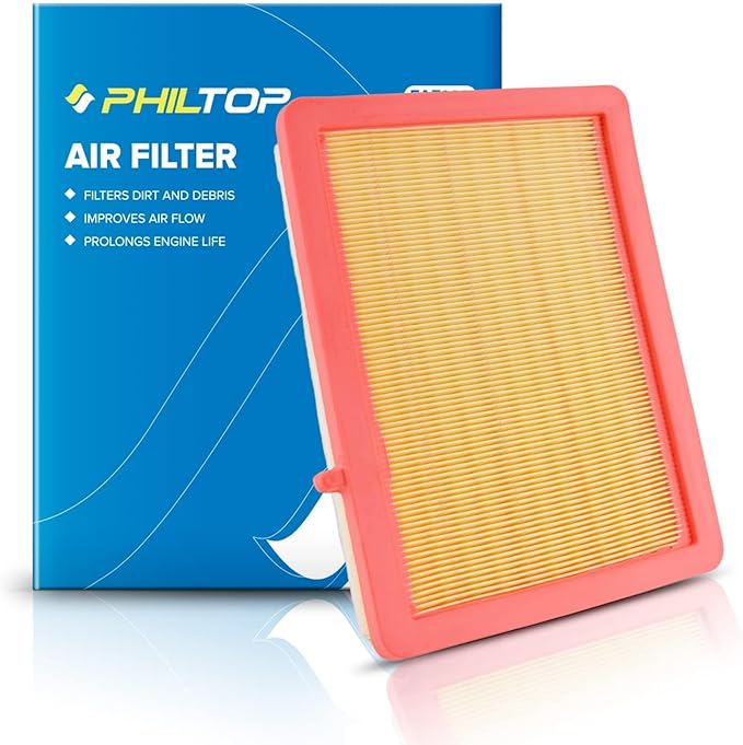 PHILTOP Engine Air Filter, Compatible with CA12260 Chevrolet Equinox 2018-2026, GMC Terrain 2018-2026, Improve Engine Performance Car Accessories