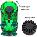 Fluidized Moving Bed Filter Bubble Bio Media Reactor for Aquarium Fish Tank with Air Stone and Sponge Filter