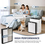 TZ-K2 Replacement Fil-ter Compatible with ToLife TZ-K2 Air Puri-fier for Home Large Room, 3-in-1 HEPA High-Efficiency Activated Carbon TZ-K2-A Fil-ter, 3 Pack
