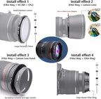 49mm Lens to 46mm Camera Lens Adapter,49mm-46mm Filter Step-Down Ring,Compatible All 46mm Filter Accessory.Made from CNC Machined