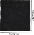 Activated Carbon for Compost Bins – Natural For Control for Indoor Use, 8x8 cm Square Air Purifying Insert, Long Lasting Replaceable Filter for Home Garden Composting Accessories