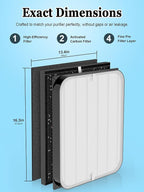 3500 Replacement Filters Compatible with Air Doctor 3000,3500,and 3500i Air Purifiers,Includes 1 High Efficiency Filter, 2 VOCs Filters, 4 Prefilters, Compare to Part # ADF3001 ADF3002 ADF3003