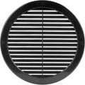 Vent Systems 8" Inch (Opening Dimensions) - Pack of 100 - Black Soffit Vent Cover - Plastic Round Air Vent Grille - Built-in Mesh Screen - HVAC Register Louver for Bathroom, Home, Kitchen