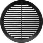 Vent Systems 8" Inch (Opening Dimensions) - Pack of 5 - Black Soffit Vent Cover - Plastic Round Air Vent Grille - Built-in Mesh Screen - HVAC Register Louver for Bathroom, Home, Kitchen