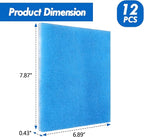 12 Pack Dryer Filter Replacement, Pre-Cut Portable Dryer Filters Compatible with FUNMAS Indoor Dryer Vent System MERV 7 Double Layer Filtration