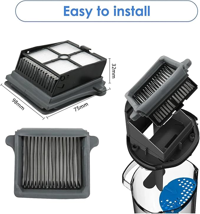 Compatible For TINECO 3.0 Spare Parts Floor Scrubber Roller Brush Filter Accessories Cordless Wet Dry Robot Vacuum Cleaner(E)