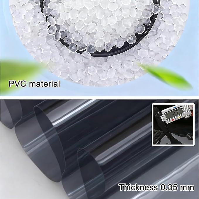 Curtain Patio Enclosure with Zippe, Heavy Duty PVC Transparent Tarpaulin Side Panels, Outdoor Clear Tarp Curtains for Porch, Pergola, Gazebo, Balcony, Patio(4x2.5m)