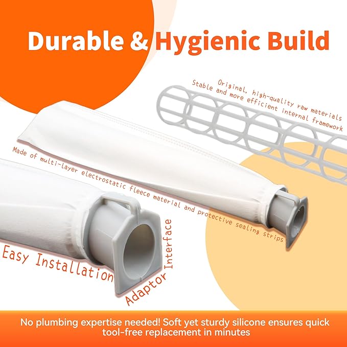 4-Pack MicroFilter fit for SEBO Auto-X S | Replacement Vacuum Filters for Windsor Sensor S12/S15/XP/SR & Essential G1 G2 Upright Vacuums |Replacement for Part#5301 5036ER Micro Hygiene Filter