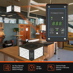 ABESTORM 360 Degree Intake Air Filtration System Woodworking 1350 CFM Hanging Air Filter with Strong Vortex Fan for Wood Workshop, Garage, Shop Dust Collectors, Up to 1700 sq. ft, DecDust 1350