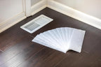 Duck Brand Air Vent Filters, Reduce Airborne Particles like Dust, Dander, Pollen and Trap Debris in your Ventilation System, Air Register Vent Filters for Home, 4 In. x 12 In., 12-Pack, White