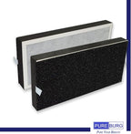 PUREBURG Replacement Filter Set Compatible with Hunter HP100 HT100 Air Purifier,2-Pack H13 HEPA + 4 x Activated Carbon Pre-Filters 4-Stage Filtration Air Clean VOCs