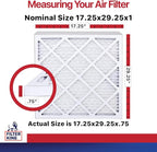 Filter King 17.25x29.25x1 Air Filter | 4-PACK | MERV 11 HVAC Pleated A/C Furnace Filters | MADE IN USA | Actual Size: 17.25 x 29.25 x .75"