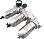 1/2" NPT MID FLOW Filter Regulator Coalescing Desiccant Dryer System For Compressed Air Lines, Poly Bowls, Great For Paint Spray And Plasma Cutter (AUTO DRAIN)