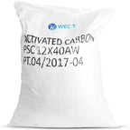WECO Coconut Shell Granular Activated Carbon Charcoal for Water Filters 27.5 lbs Media for Chlorine, Chloramine, Odor, Taste, Color, and Turbidity Removal - 1 cu.ft (12 x 40 MESH)