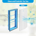 DerBlue 8pcs Replacement Filters Compatible with Holmes AER1 Type Total Air Filter,for 30AT and 242-NUC,Total Air Filter Replacement Filters for 30AT