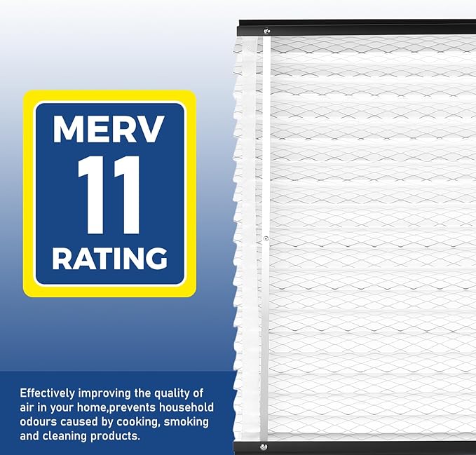 2Pack 410 Replacement Filter Compatible with AprilAire Size:16x25x4 Whole House Air Purifiers model:1410, 1610, 2140, 2410, 2416, 3410, 4400, MERV 11