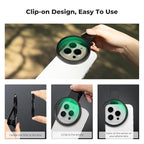 K&F CONCEPT 67mm Clip-on Black Diffusion 1/4&CPL Phone Camera Lens Filter Kit, Mist Cinematic Effect Filter Compatible with iPhone 16 15 14 13 12 11, for Video/Vlog/Portrait Photography