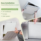 14x30x1 Reusable Air Filter MERV 8 Washable Furnace & AC Filter with 2 Extra Media Pads, Aluminum Electrostatic Air Filters for Home, Fits HVAC System, Air Conditioner, Air Handler