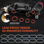 926-959 926-876 3.6L Upgraded Aluminum Engine Oil Cooler Filter Housing for 2017-2018 Ram Jeep Wrangler Cherokee Dodge Journey Charger Challenger Caravan Durango Avenger Chrysler 200 300