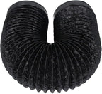 7in Dryer Vent Exhaust Duct Hose - 6.56ft Flexible Insulated Air Ducting for HVAC, Kitchens, Greenhouses & More - Heavy Duty Aluminum Foil with Steel Wire for Optimal Airflow