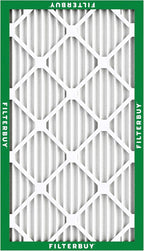 Filterbuy 14x22x1 Air Filter MERV 8 Essential Dust & Allergy Defense (4-Pack), Electrostatic Pleated HVAC AC Furnace Filters Replacement, Made in USA (Actual Size: 13.50 x 21.50 x 0.75)