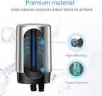 AQUA CREST Faucet Water Filter, Replacement for Brita® Filter, Brita® 36311 On Tap Water Filtration System, FR-200, FF-100, 100 Gallons, Chrome (3 Packs)