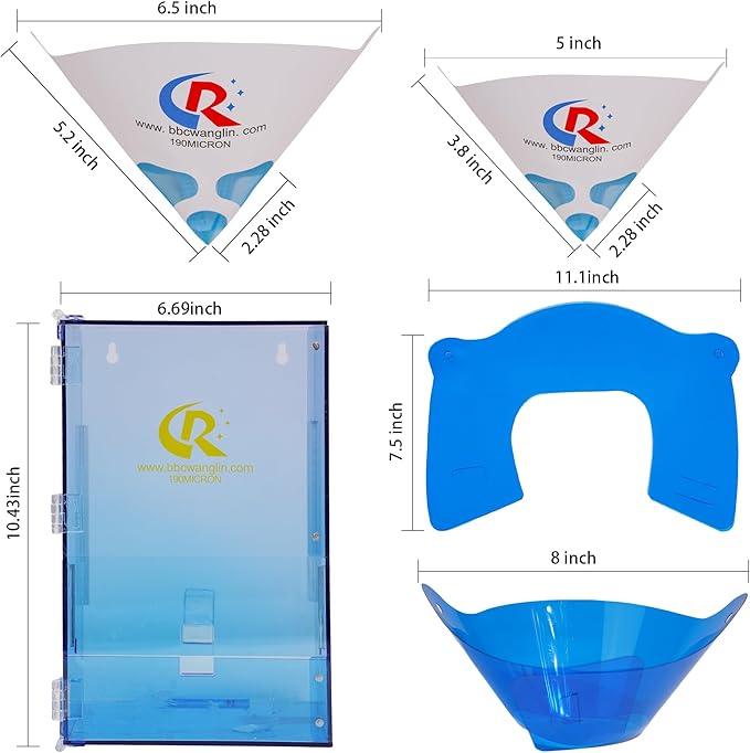 Paint Strainer Dispenser Kit System with Small Strainers 850pcs and Large Strainers 180pcs