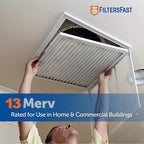 Filters Fast 16x16x1 Air Filter Merv 13, 1" AC Furnace Air Filters, Made in the USA, Actual Size: 15.75" x 15.75" x 0.75”, 6 Pack