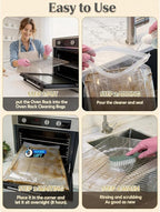 GrateGleam - 10 Pack Oven Rack Cleaning Bags | Heavy-Duty Leak-Proof Degreaser Soaking Bags with Secure Zip Seal for Stove Grates, BBQ Grills, Toaster Ovens, Roasting Pans and Camping