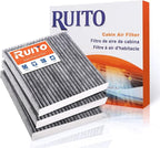 RUITO Cabin Air Filter, Fits 2016-24 Civic, 2017-24 CR-V, 2009-20 Fit, 2016-24 HR-V, 2010-22 Insight, 2018-24 Odyssey, 2019-24 RDX, 2021-23 TLX, 2022-24 MDX, Replacement for CF11182