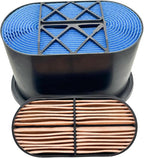 Primary & Secondary Air Filter Set 32/925682/3 87037984/5 Compatible with John Deere, JCB, New Holland and Case-IH Agricultural Equipment P608533/0975 87356351/7353 RE253518/9 6501484/3092M1