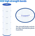 Cryspool® 07079 Filter Compatible with Jandy CL340, CV340, PJAN85, R0554500, C-7459, FC-0800, A0557900, 4×85 Sq. Ft Pool Filter Cartridge, 4 Pack