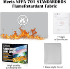 Fluorescent Light Covers - Classroom Covers for Ceiling Lights, 1 PCS 4 x 2 Feet Magnetic Light Filters, Classroom, Office Decor (Light Gray)