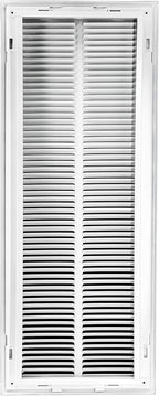 Venti Air 10" X 30" Steel Return Air Filter Grille - Removable Face/Door for 1 inch filters - HVAC Duct Cover Grill (2-3 Business Day Delivery) [Outer Dimension: 12.5"W X 32.5" H]