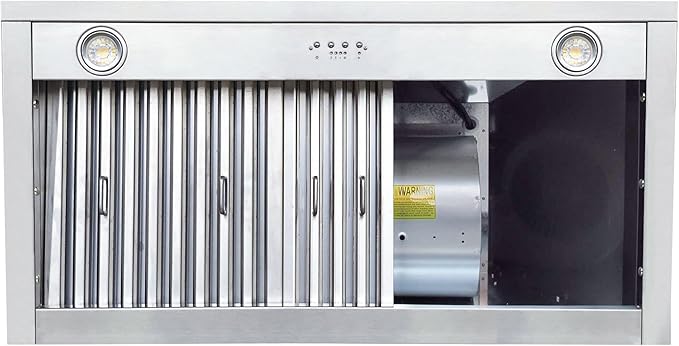 CT Copper Tailor Sloped Copper Vent Hood Wall Mount,30'' W,30''H, 610 CFM Exhaust Fan,Stainless Steel Vent,LED Light,Dishwasher-Safe Baffle Filters,VH8TR1