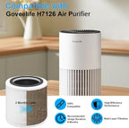 H7126 Replacement Filter for GoveeLife H7126 Mini Air Purifier, Govee Air Purifier Filter, 3-in-1 True HEPA Filter, Part #H7126-RF, 1 Pack