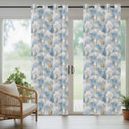 Hot Air Balloons Outdoor Curtains for Patio Fantasy Spaceship Cartoon Vintage Waterproof Outside Curtains with Grommet Top Weatherproof Curtain for Cabana Pergola Gazebo, 2 Pack, 54" W x 84" L