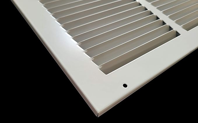 Fits 14x10 Duct Opening | Steel Return Air Grille by Handua | Vent Cover Grill for Sidewall and Ceiling | White | HVAC Cold Air Intake Grille | Outer Dimensions: 15.75"W X 11.75"