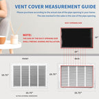 24x18 Return Air Grille [Duct Opening Size],Return Air Vent Cover for Wall Or Ceiling,Steel Return Air Filter Grilles Removable Face/Door for 1 Inch Filters (24"W x 18"H [Duct Opening])