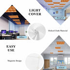 Tropical Plant Cactus Fluorescent Light Covers 3 Pack Western Cowboy Horse Sunset Deserts Orange Magnetic Fluorescent Ceiling Lights Filters for Office Classroom Home Drop Ceiling 4x2 Feet