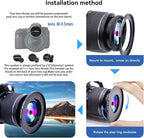 43mm to 82mm Lens adapter/43mm Lens to 82mm Camera Filters Ring Compatible All 43mm Camera Lenses to 82mm UV CPL ND Filter Accessory and 82mm Lens Hood(43-82mm)