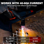 ARCCAPTAIN AG-60 Plasma Cutter Torch Consumables, 50Pcs .045'' SG-55 AG-60 WSD-60 Plasma Cutter Torch Accessories for CUT55 PRO, CUT55 PROLUX, CUT 55PILOTARC,CUT 55PIL0T, CUT 60HF, CUT 60HF PRO