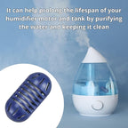 Nispira Mist Demineralization Cartridge Filter Replacement Compatible with Homedics Vick Total-Comfort Ultrasonic Humidifier | Prevents Mineral Deposit Hard Water White Dust | 24 Packs