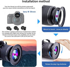 58mm to 72mm Camera Filters Ring Compatible All 58mm to 72mm UV CPL ND Filter Accessory and Lens Hood